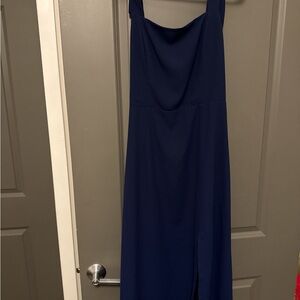 Petal & Pup Deep Blue Midi Dress